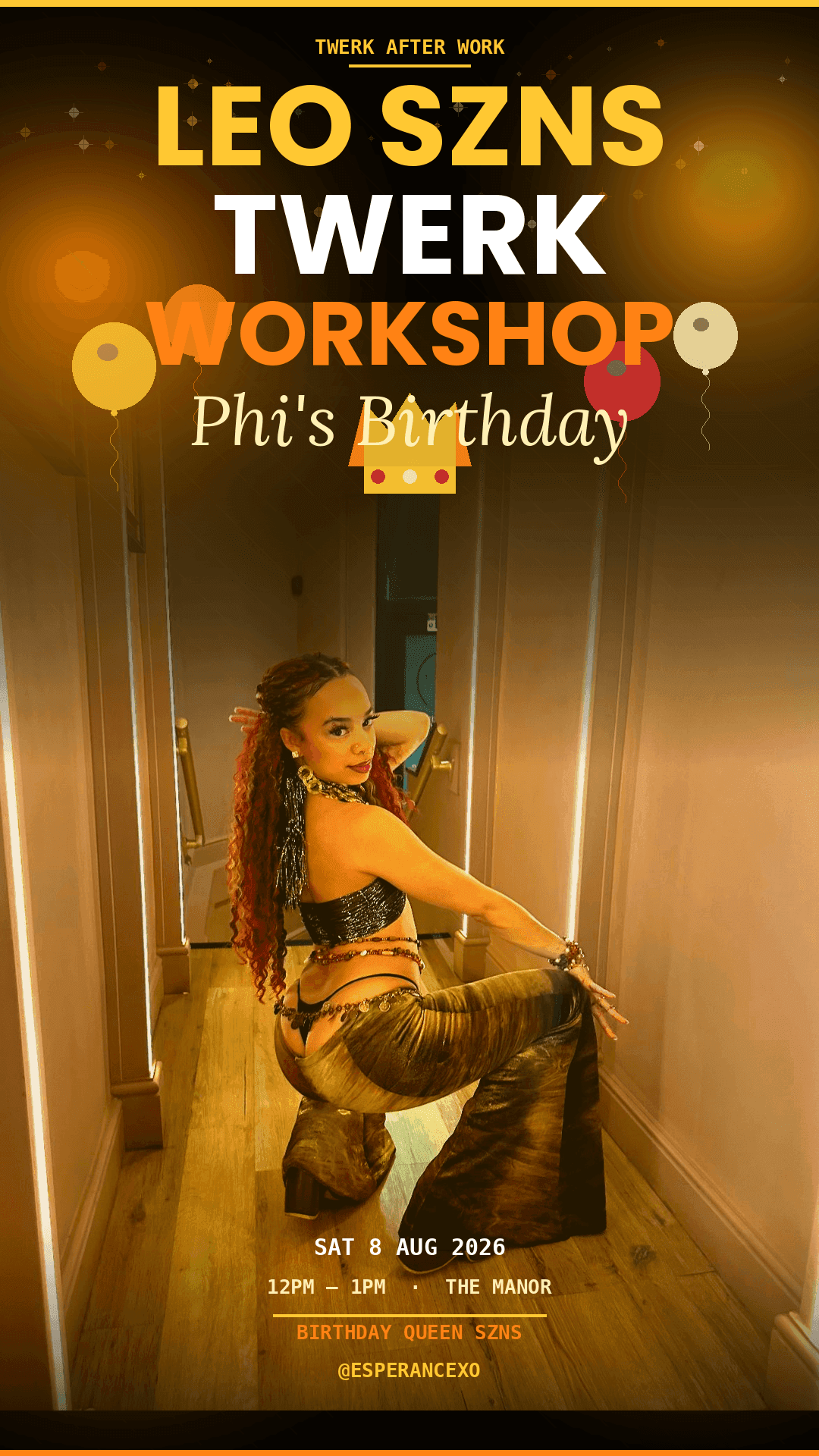 Leo SZN! Phi's Birthday Banger Beginner Twerkshop London